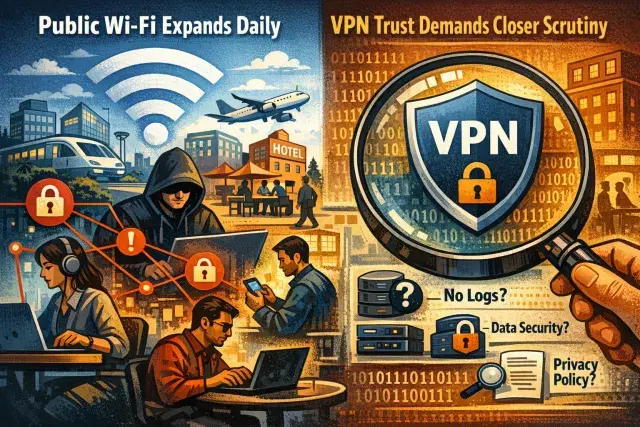 Public Wi-Fi Expands Daily. VPN Trust Demands Closer Scrutiny